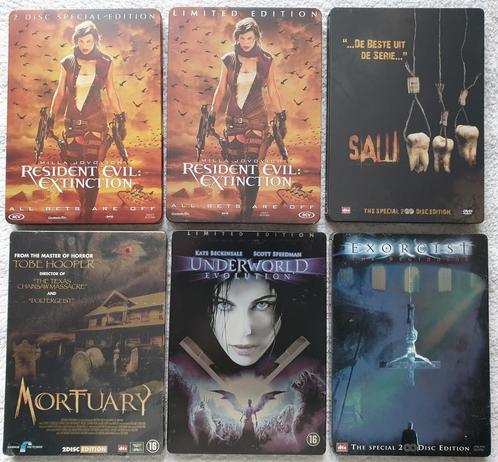 STEELBOOK DVDS. HORROR. 2 DISC SPECIAL. NIEUW. 5 EURO P STUK, Cd's en Dvd's, Dvd's | Horror, Zo goed als nieuw, Vanaf 16 jaar