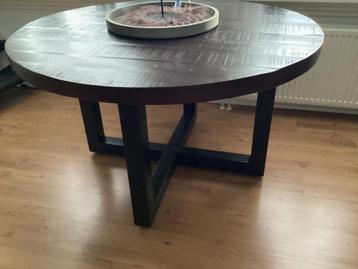 Prachtige   Ronde mango houten eettafel 130 cm beschikbaar voor biedingen