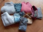 Tas met 6 warme truien en 2 colsjaals, 1 bloesje, Ophalen, Gedragen, Maat 38/40 (M)