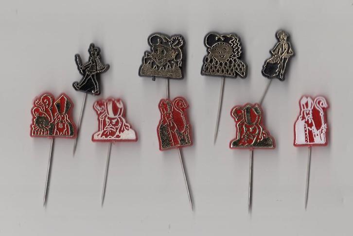 Sint en Piet Sinterklaas speldjes, Verzamelen, Speldjes, Pins en Buttons, Gebruikt, Speldje of Pin, Overige onderwerpen, Ophalen of Verzenden
