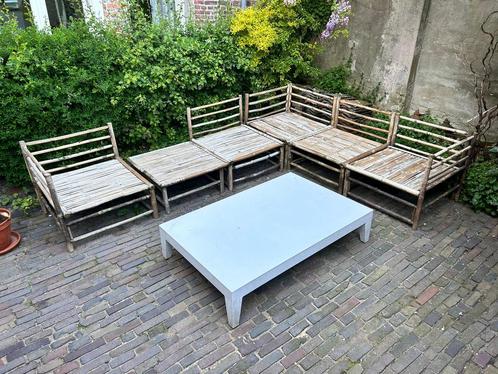 Te koop: witte loungetafel, Tuin en Terras, Tuinsets en Loungesets, Zo goed als nieuw, Aluminium, Ophalen