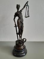 Bronzen sculpture van Vrouwe Justitia, Ophalen, Nieuw, Mens