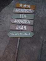 Handgemaakt geboortebord - Jongen/Meisje - Herbruikbaar, Ophalen of Verzenden, Gebruikt