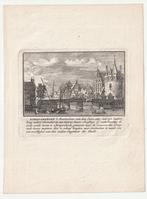 Gezicht op de Schreierstoren in Amsterdam Bregmagher 1726, Antiek en Kunst, Kunst | Etsen en Gravures, Verzenden