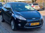 Ford Fiesta 1.4 titanium 97PK 2009 3DR zwart / airco, Voorwielaandrijving, Stof, 4 cilinders, Zwart