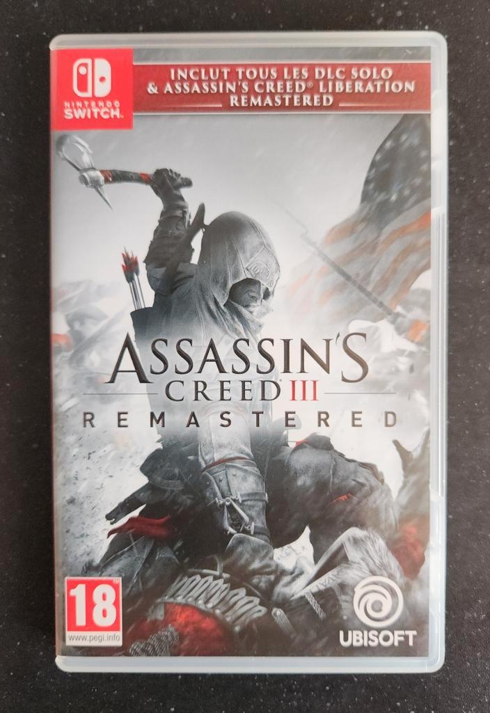 Assassin's Creed III Remastered, Spelcomputers en Games, Games | Nintendo Switch, Zo goed als nieuw, Avontuur en Actie, 1 speler