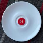 Bordje schoteltje schotel Douwe Egberts wit rode zegel DE, Ophalen of Verzenden, Zo goed als nieuw, Overige stijlen, Kop(pen) en/of Schotel(s)