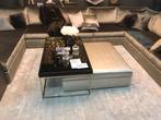 Design Erik Kusters, poef met salontafel, Huis en Inrichting, Tafels | Salontafels, Ophalen, 100 tot 150 cm, Design, Zo goed als nieuw