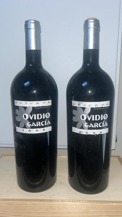 2x Ovidio García Tempranillo Reserva uit 2006., Verzamelen, Wijnen, Zo goed als nieuw, Rode wijn, Ophalen of Verzenden