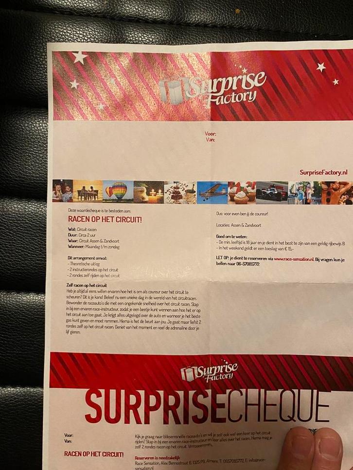 Racen zandvoort!, Tickets en Kaartjes, Overige Tickets en Kaartjes, Eén persoon