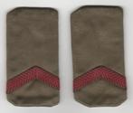 Set rangen epauletten Soldaat 2e kl (B7), Verzamelen, Ophalen of Verzenden, Landmacht, Nederland, Embleem of Badge