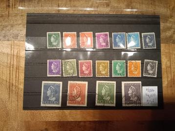 Postzegels Nederland Koningin Wilhelmina  beschikbaar voor biedingen