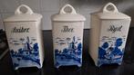 Suiker thee en rijst potten Delftsblauw, Ophalen of Verzenden, Overige materialen, Pot, Bus of Blik