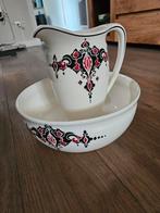 Vintage waskom en kan set, Antiek en Kunst, Antiek | Keramiek en Aardewerk, Ophalen