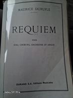 Durufle Requiem - Partituur, Ophalen of Verzenden, Gebruikt, Overige soorten