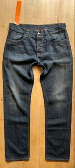 Nudie Jeans Steady Eddie spijkerbroek W38 L36, W36 - W38 (confectie 52/54), Blauw, Nudie Jeans, Ophalen of Verzenden