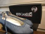 Jan Jansen blauwe sleehakken maat 40, Ophalen of Verzenden, Zo goed als nieuw, Blauw, Schoenen met lage hakken