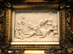 Reliëf plaquette gouden lijst met Bacchanten geit God Pan, Antiek en Kunst, Ophalen of Verzenden