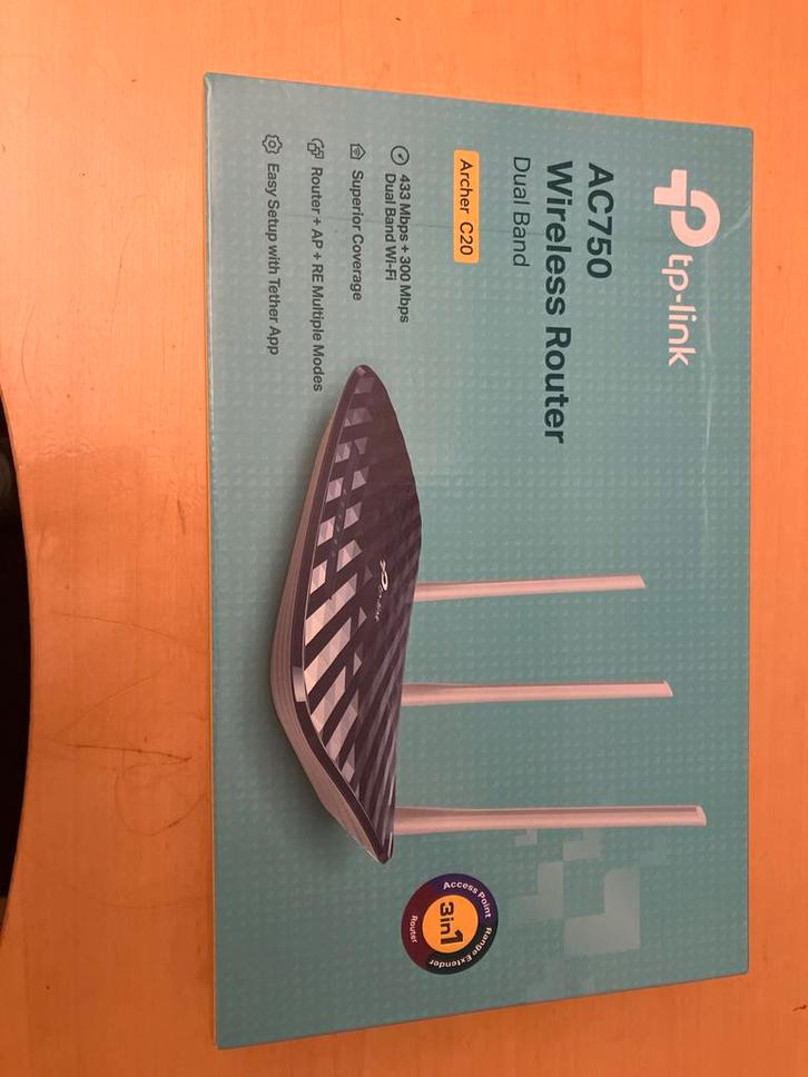 TP-Link AC750, Computers en Software, Netwerk switches, Zo goed als nieuw, Ophalen of Verzenden