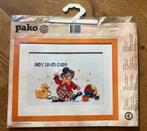 Pako borduurpakket geboorte clown, Ophalen of Verzenden, Nieuw, Borduurpakket