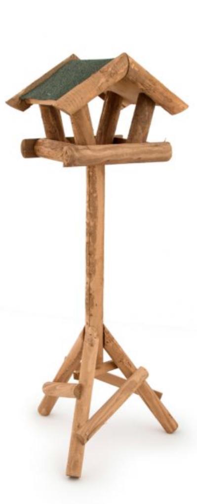 Vogelhuis op paal - Natuurlijke uitstraling, Tuin en Terras, Vogelhuisjes en Vogelbaden, Nieuw, Ophalen of Verzenden