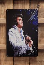 Elvis Presley wit pak reclamebord van metaal wandbord deco, Info@deconoord.nl, Deco Noord, Nieuw, Ophalen of Verzenden