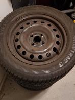 4 st Stalenvelgen steek 4x100 Snowtrac3185/65R16 88T Kia Rio, Auto-onderdelen, Banden en Velgen, Gebruikt, 15 inch, Banden en Velgen