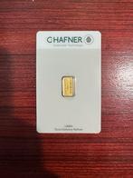 1 gram goudbaar C. Hafner met certificaat fijngoud, Postzegels en Munten, Edelmetalen en Baren, Ophalen of Verzenden, Goud