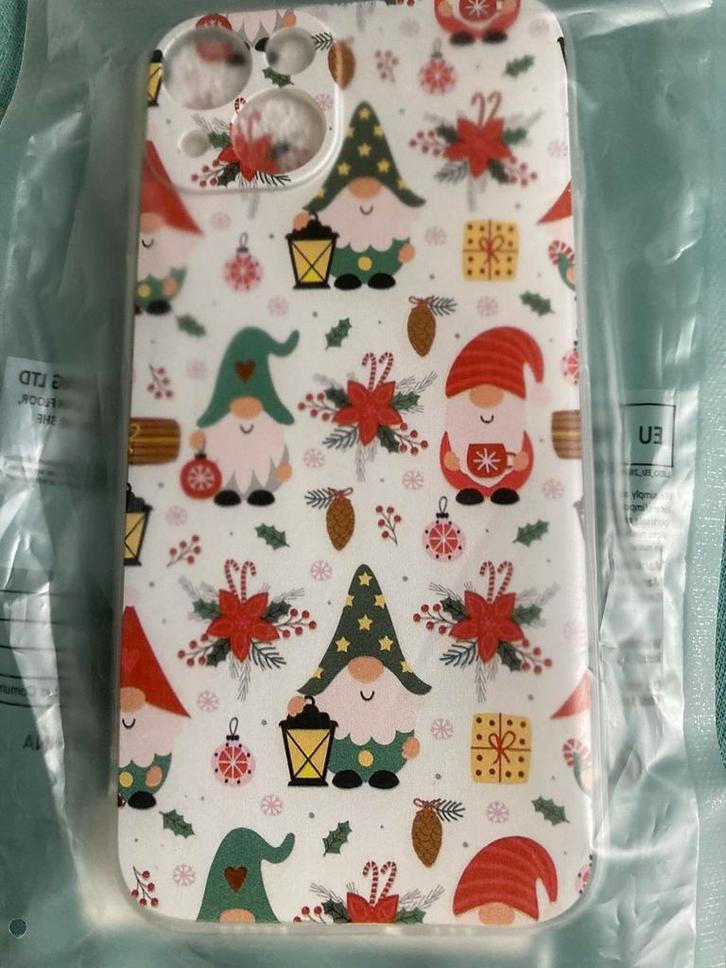 Kerst telefoonhoesje kerstkabouter rendier iPhone 13 Nieuw, Diversen, Kerst, Nieuw, Ophalen of Verzenden