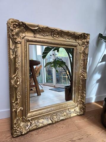 Retro gouden spiegel Romantisch beschikbaar voor biedingen