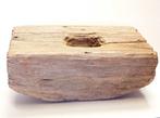 geleefd hout vijzel bak doorleefd teak schaal decoratie HV1, Antiek en Kunst, Ophalen of Verzenden