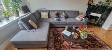 IKEA gray sorvallen couch with chaise lounge