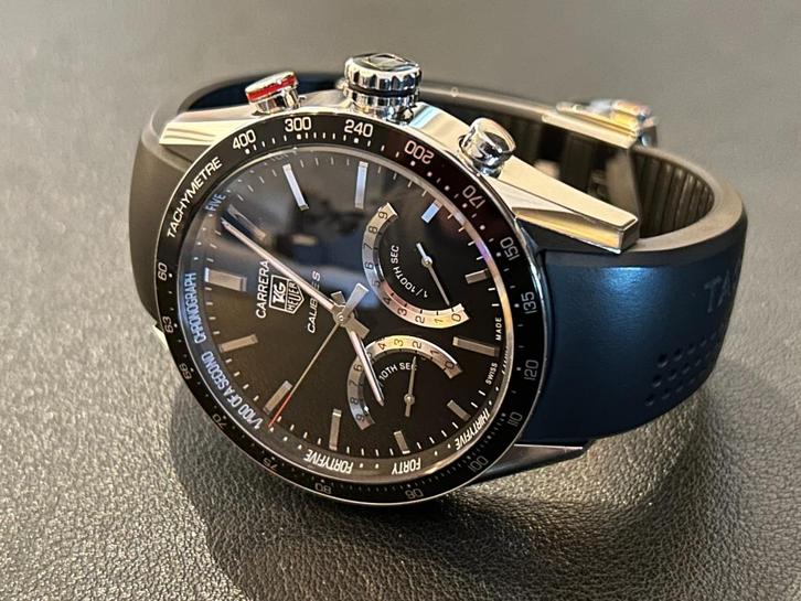 TAG Heuer Carrera Calibre S - CV7A12.FT6012, Sieraden, Tassen en Uiterlijk, Horloges | Heren, Zo goed als nieuw, Polshorloge, TAG Heuer