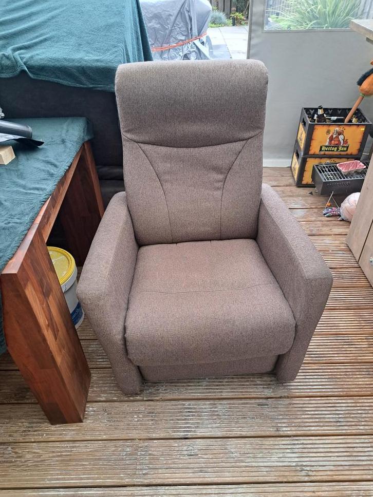 Comfortabele Relax Fauteuil, Huis en Inrichting, Fauteuils, Gebruikt, Stof, 75 tot 100 cm, 75 tot 100 cm, Ophalen
