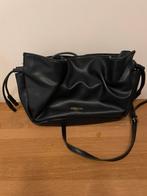 Essentiel Antwerp donkerblauwe leren tas, Sieraden, Tassen en Uiterlijk, Tassen | Damestassen, Verzenden, Zo goed als nieuw, Blauw