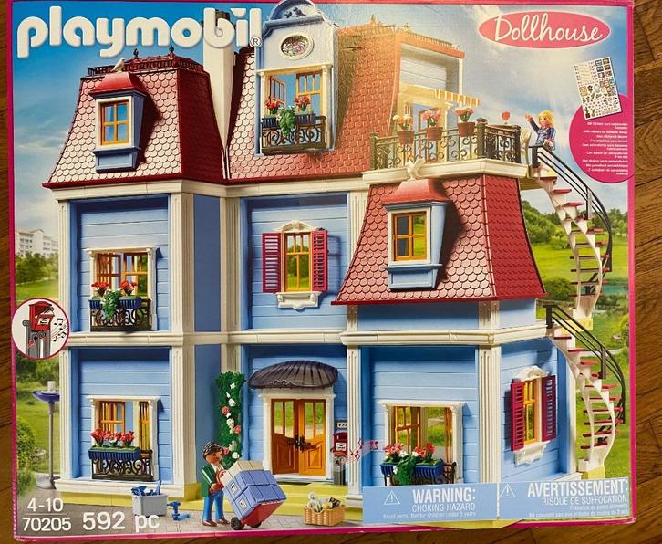 Playmobil 70205 Herenhuis +5574 verlichtingsset enz., Kinderen en Baby's, Speelgoed | Playmobil, Zo goed als nieuw, Complete set