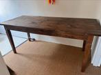 Vintage massief houten eettafel / buro, Huis en Inrichting, Tafels | Eettafels, Gebruikt, 50 tot 100 cm, Vijf personen of meer