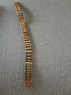 Bandje van fixo flex met 14kr gouden bovenkant, Sieraden, Tassen en Uiterlijk, Horloges | Antiek, Verzenden, Goud, Overige merken