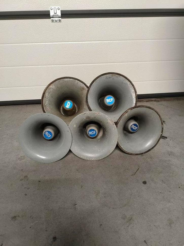 RCF 100V Hoornluidsprekers hoorns speakers, Audio, Tv en Foto, Luidsprekers, Gebruikt, Overige typen, Minder dan 60 watt, Overige merken