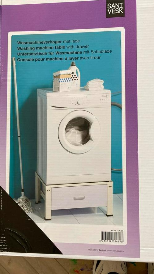 Wasmachineverhoger met Lade, Witgoed en Apparatuur, Wasmachines, Zo goed als nieuw, Minder dan 85 cm, Ophalen