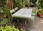 Mooie tafel met spaanse tegels 160-90 cm, Ophalen, Overige materialen, Gebruikt, 50 tot 100 cm