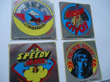 sticker oud Longlife POP vintage strip retro angel 4x beschikbaar voor biedingen