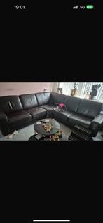 Leren bank, Ophalen of Verzenden, Zo goed als nieuw