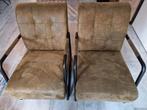 Twee groene stoelen - i.z.g.st., Huis en Inrichting, Fauteuils, Ophalen, Zo goed als nieuw, 75 tot 100 cm, 50 tot 75 cm