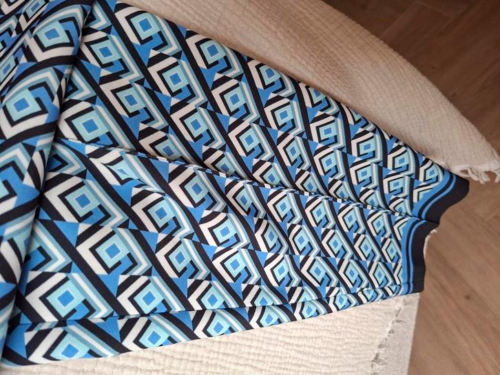 Cambio broek mt 42 izgs blauwtinten/zwart/wit, Kleding | Dames, Broeken en Pantalons, Zo goed als nieuw, Maat 42/44 (L), Zwart