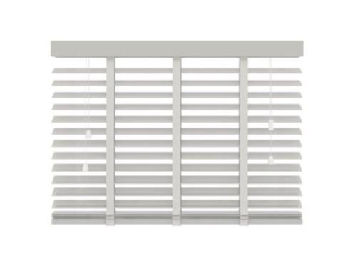 Wit houten horizontale jaloezie 150.2 x 131.2 cm, Huis en Inrichting, Stoffering | Gordijnen en Lamellen, Zo goed als nieuw, Wit