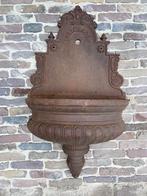 Antiek italgarden gietijzer muurfontein tuin terras ornament, Ophalen, Gebruikt