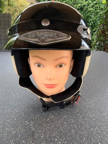 Vintage Uvex Brommerhelm Zwart maat L beschikbaar voor biedingen