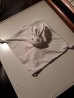 bambino konijn doek met 2 knopen wit of grijs  gestikte ogen, Ophalen of Verzenden, Nieuw, Konijn