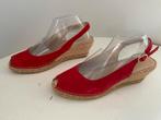 Macarena 42 rood suède leren espadrilles 413), Ophalen of Verzenden, Zo goed als nieuw, Rood
